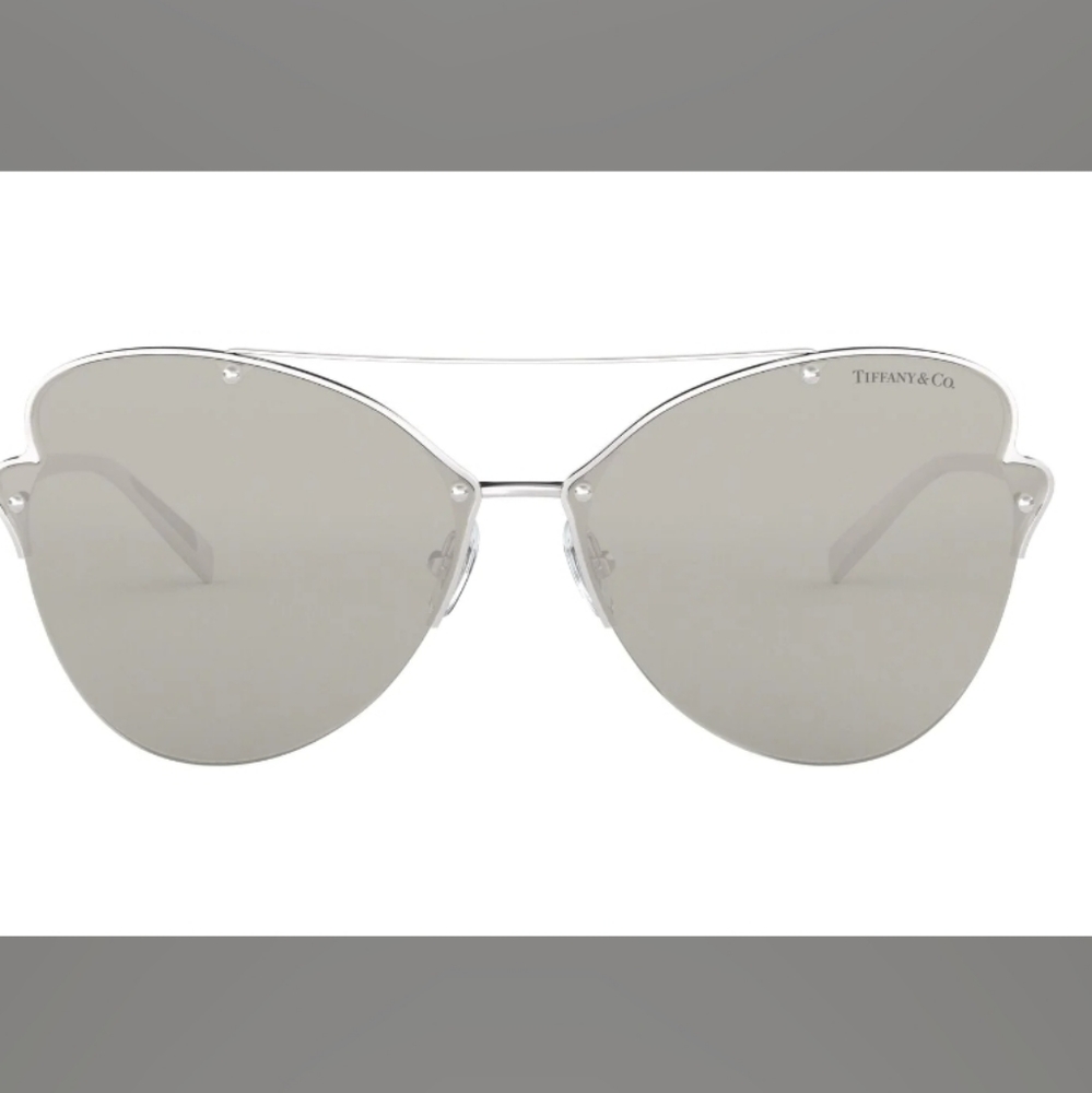 Tiffany & Company TF3063 Cat Eye Butterfly Pilot Sunglasses Mirrored NAM#486 - Picture 5 of 16